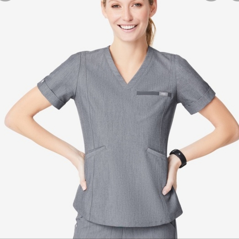 Figs top Slim fit Zinga Graphite S